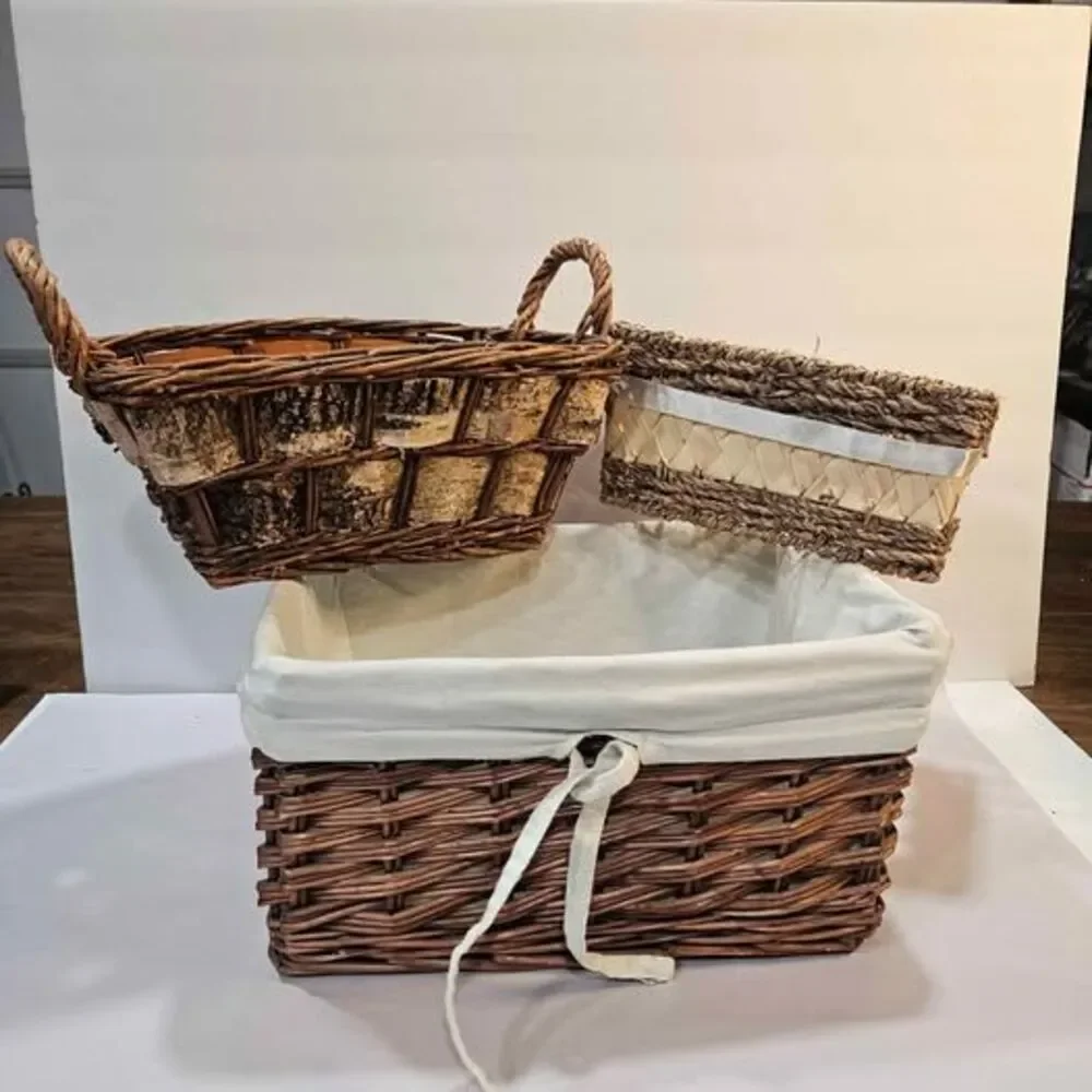 3 Assorted Woven Baskets